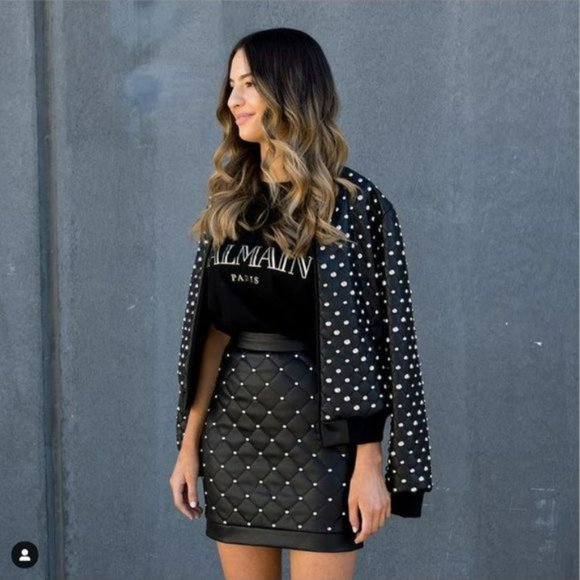 MOSSMAN Heart Break Quilted Black Bomber Jacket - Picture 4 of 13